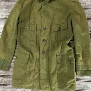 Double RRL Ralph Lauren cotton Utility Jacket size 1 color Army Military green